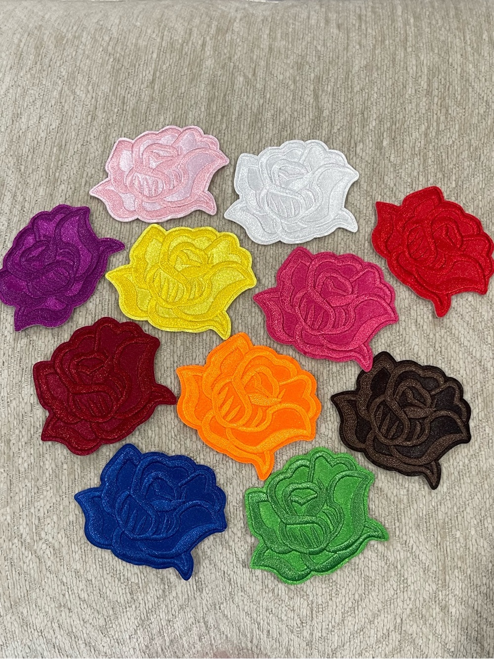 Rose Iron on Patches